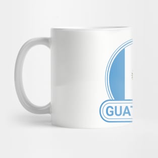 Guatemala Country Badge - Guatemala Flag Mug